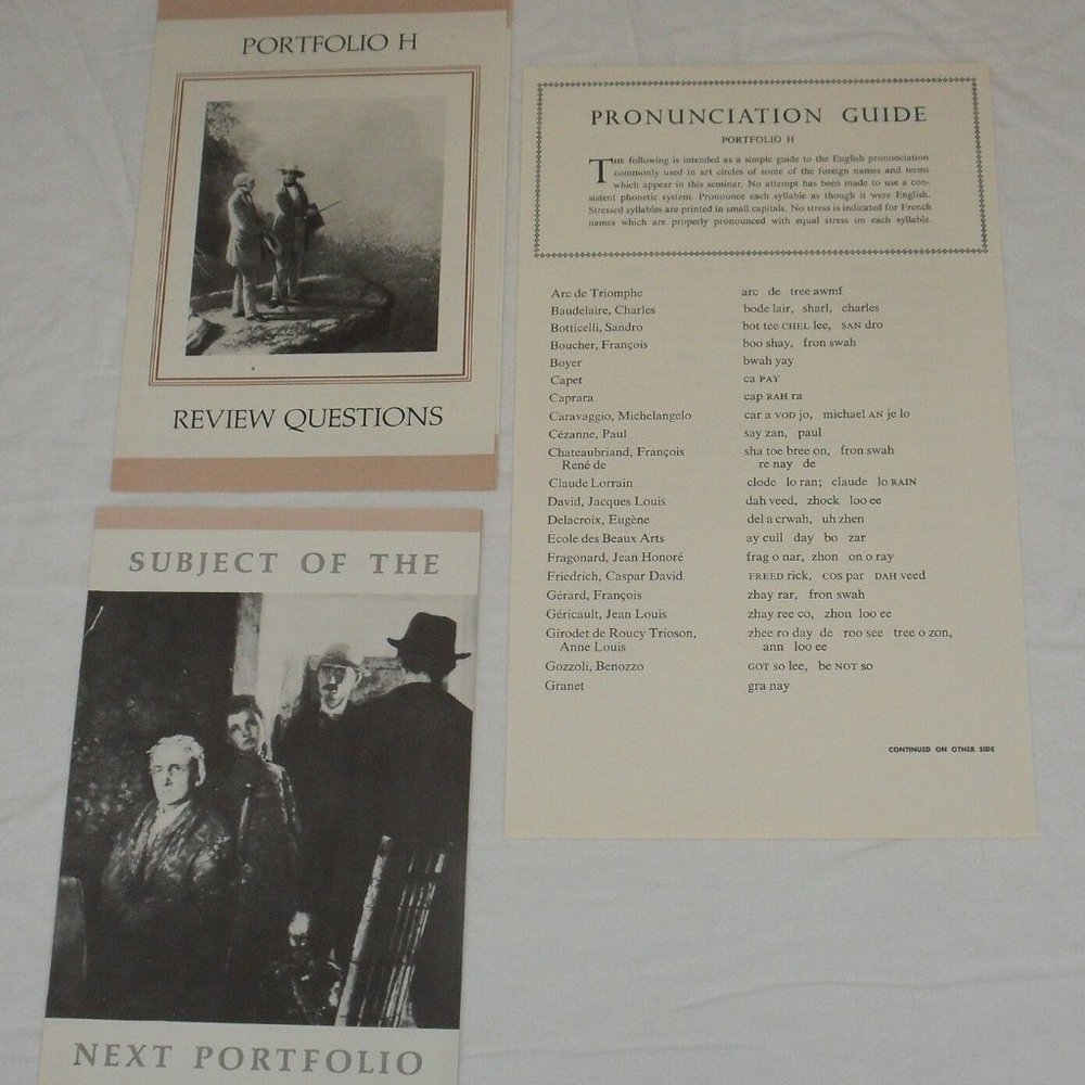 1959 Vintage Book & 12 Prints METROPOLITAN MUSEUM SEMINARS in Art Portfolio H - Picture 6 of 17